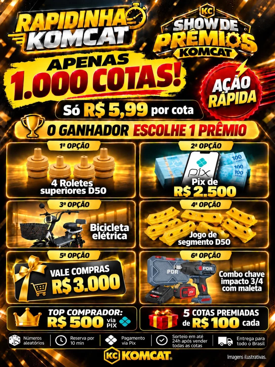 Rapidinha KOMCAT apenas 1000 numeros